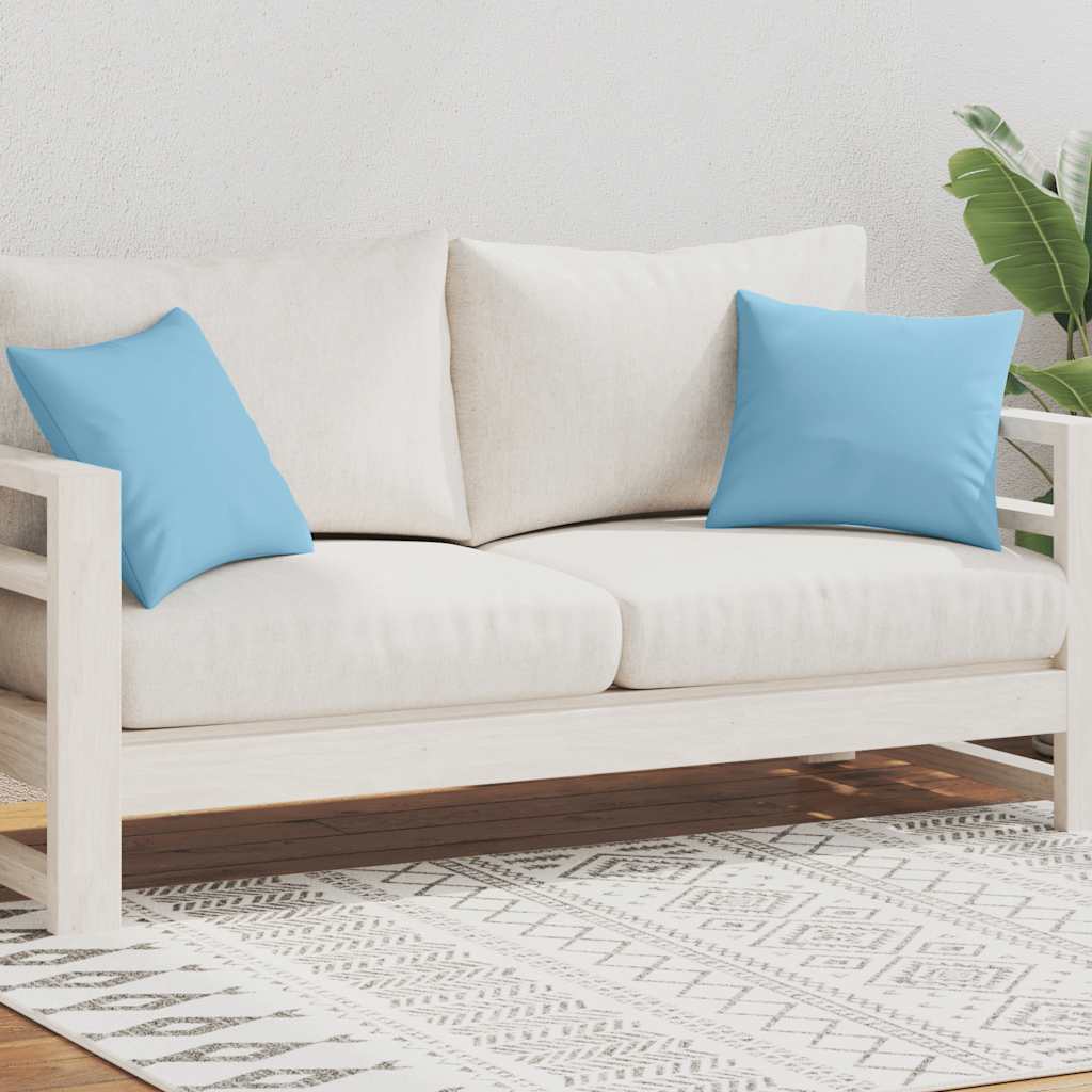 Vidaxl udendørs puder 45x45 cm lyseblå 2 m