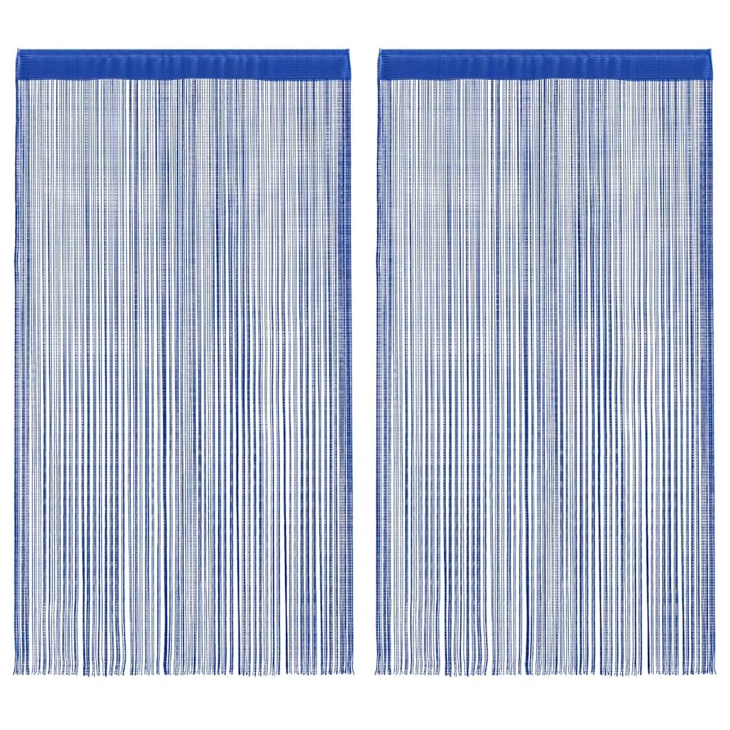 Vidaxl Wire Curtains 100x250 cm blå 2 stk