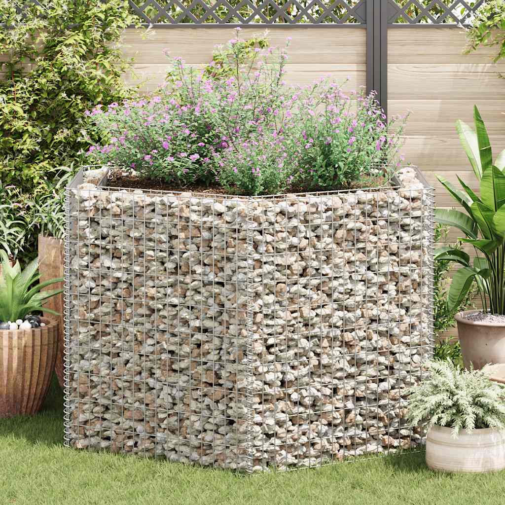 Vidaxx gabion planter hævet sekskantet 160x140x100 cm