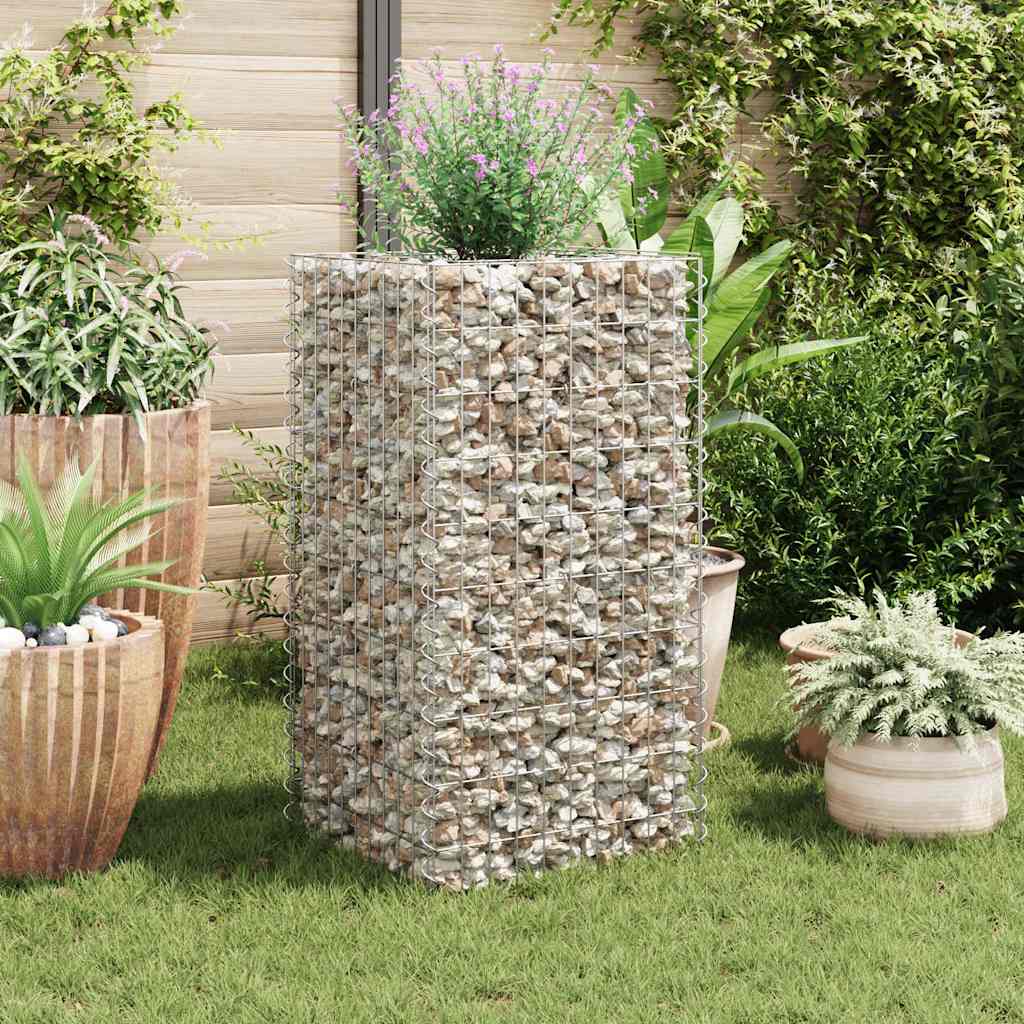 Vidaxl Gabion Planning Box hævet 50x50x100 cm stål