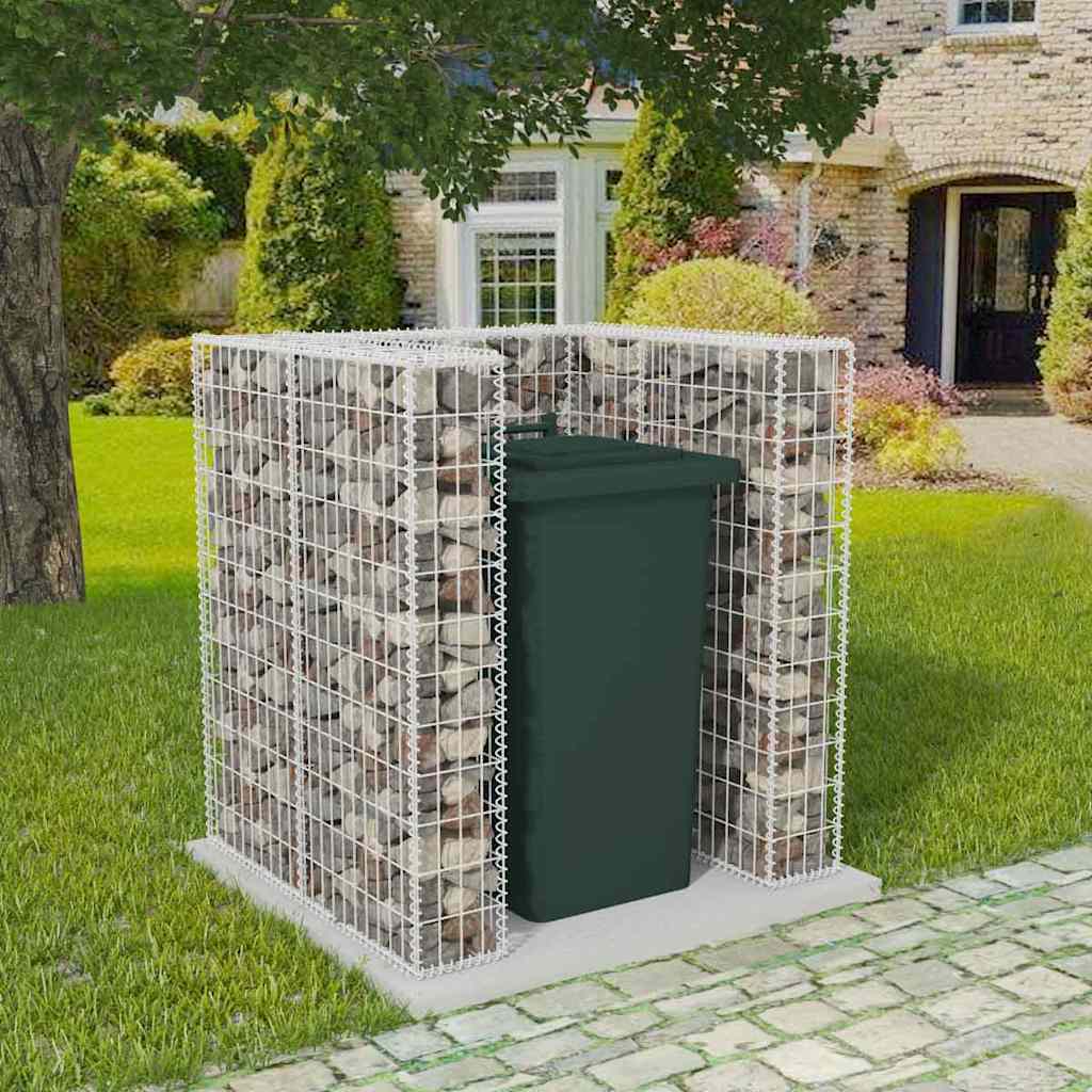 Vidaxx gabion enkelt skraldespand konvertering 110x100x120 cm stål