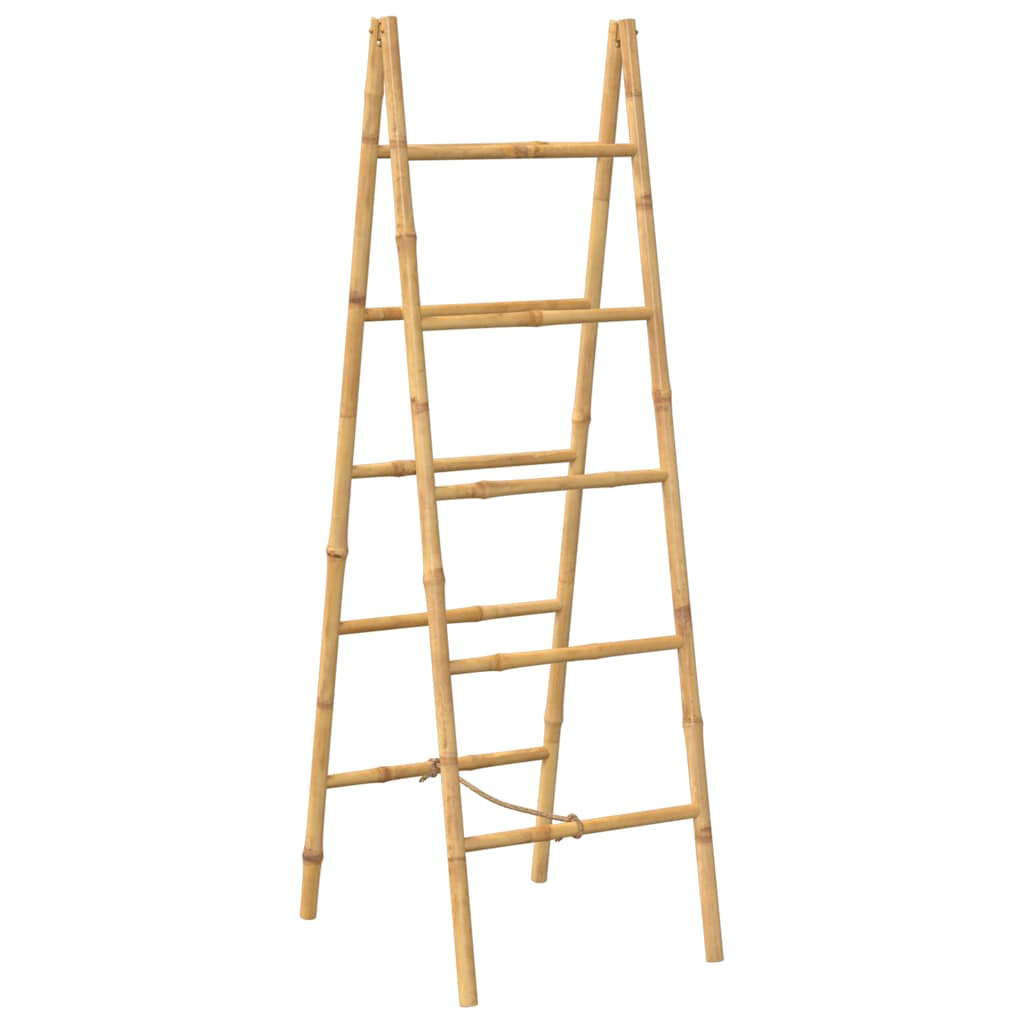 Vidaxl Double Towel Ladder med 5 trin 50x160 cm bambus