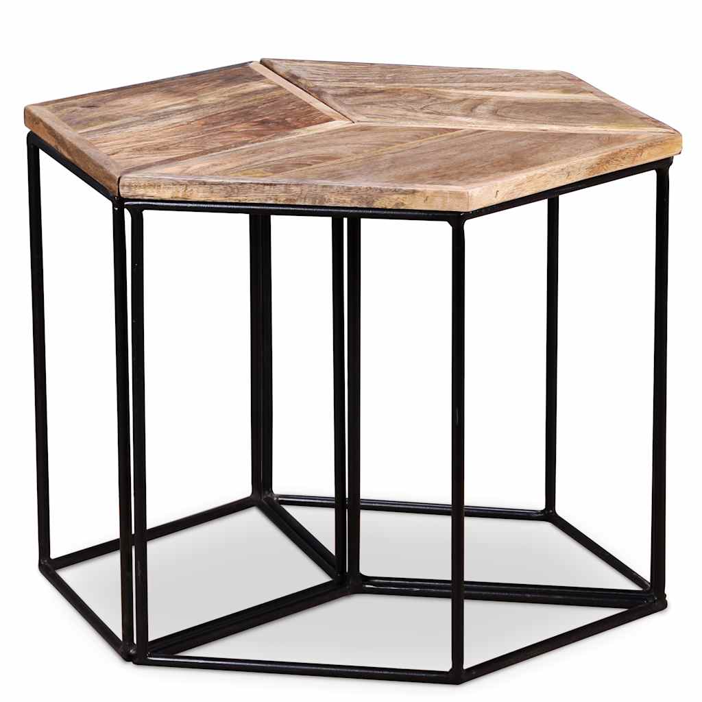 Vidaxl salontafel 56x48x40 cm massief mangohout