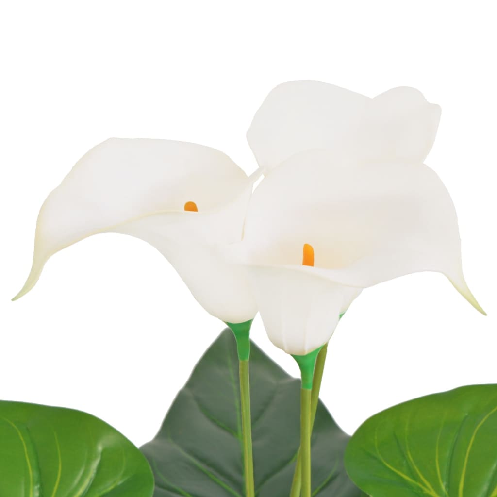 Vidaxl Art Calla Lelie Plant med pot 45 cm hvid