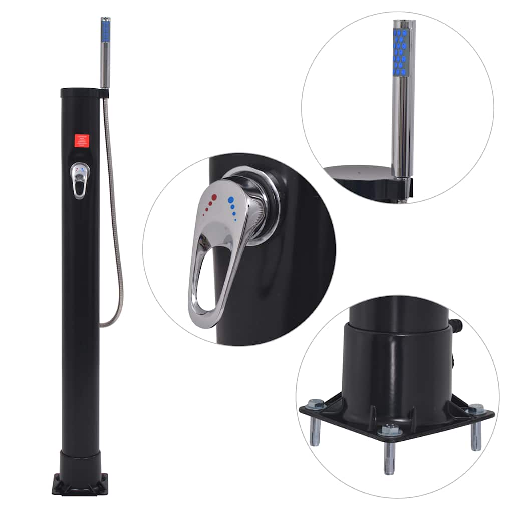 Vidaxl Solar Shower 8 L PVC stål