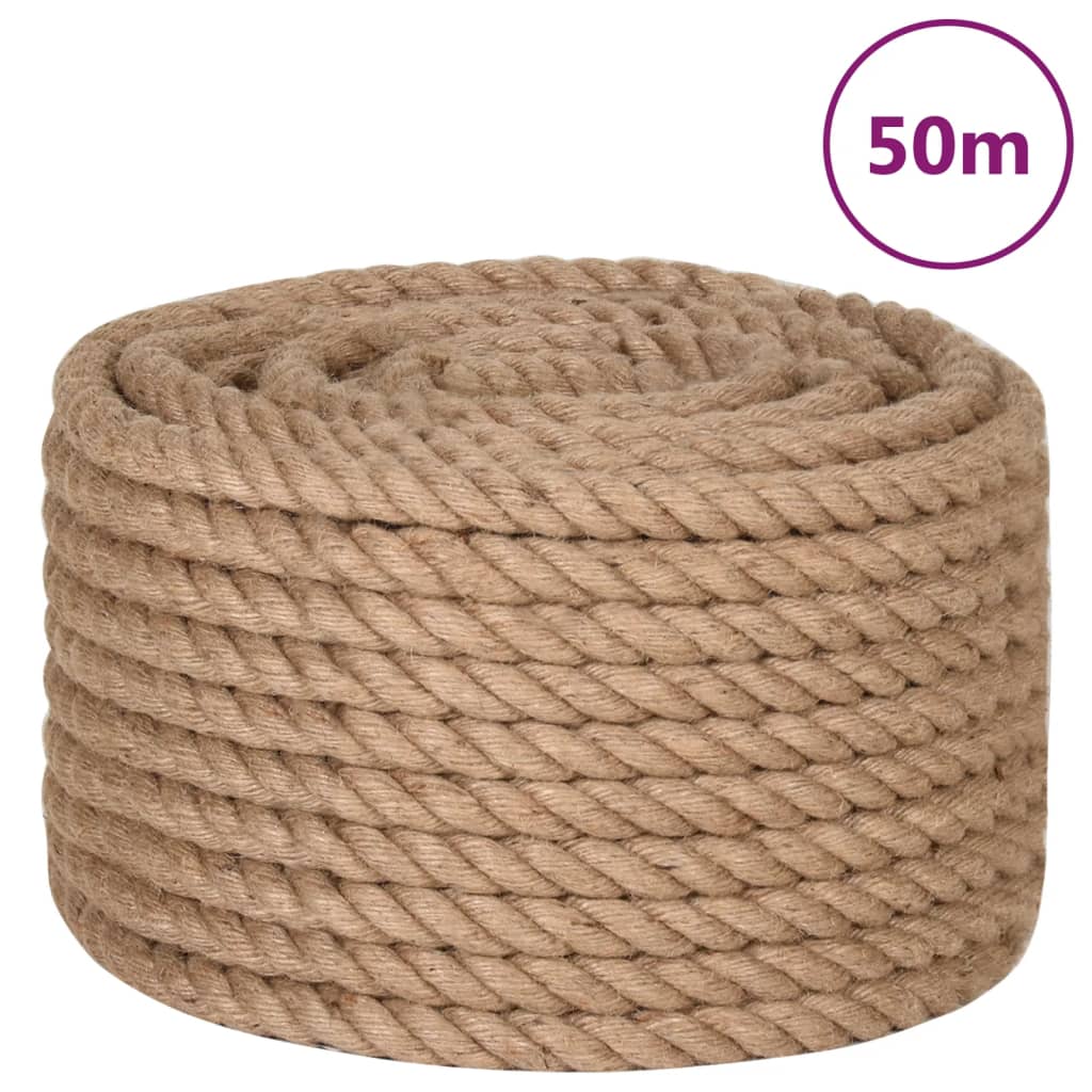 Vidaxl reb 100% jute 20 mm 50 m