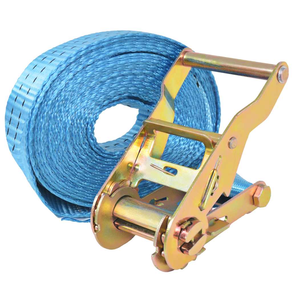 Vidaxl spænderemme 2 tons 6mx38mm blå 4 stk