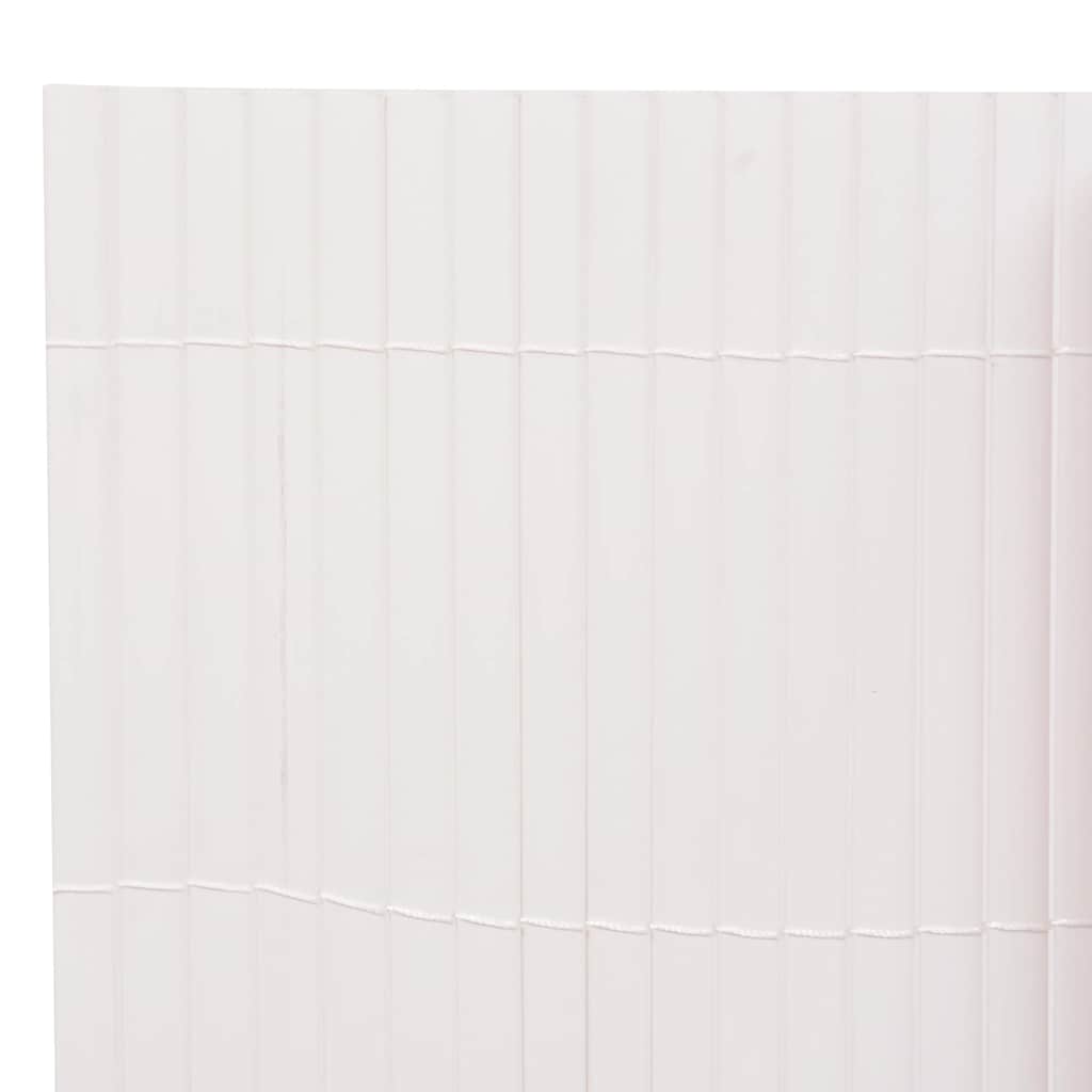 Vidaxl Garden Fencing Double -Sided 90x500 cm hvid