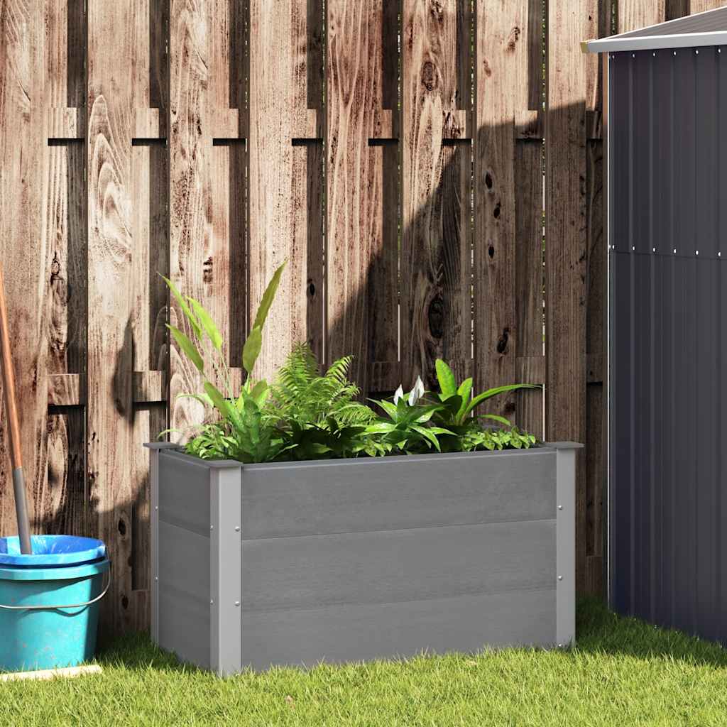 Vidaxl planter hævede 100x50x54 cm HKC grå
