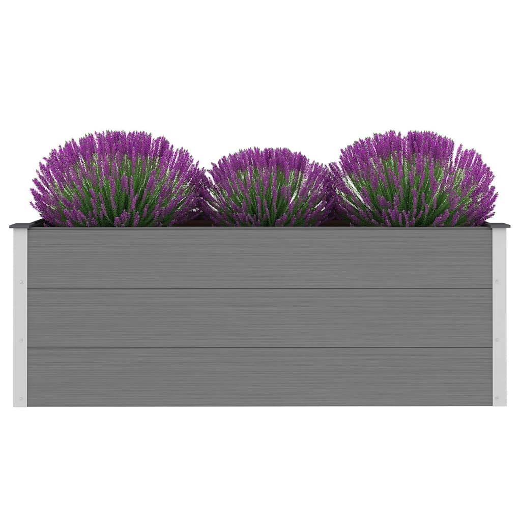 Vidaxl planter hævede 150x50x54 cm HKC grå