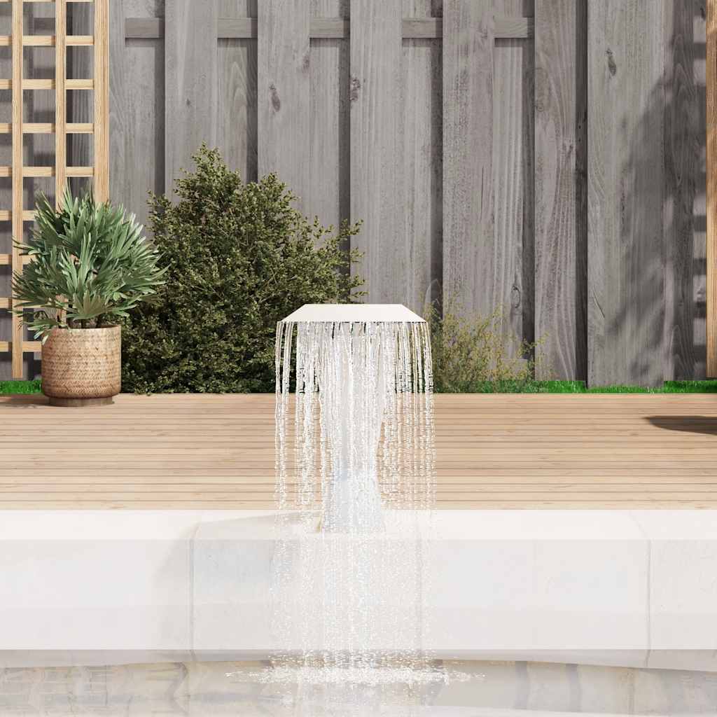 Vidaxl Swimming Pool Fountain 64x30x52 cm Rustfrit stål sølvfarvet