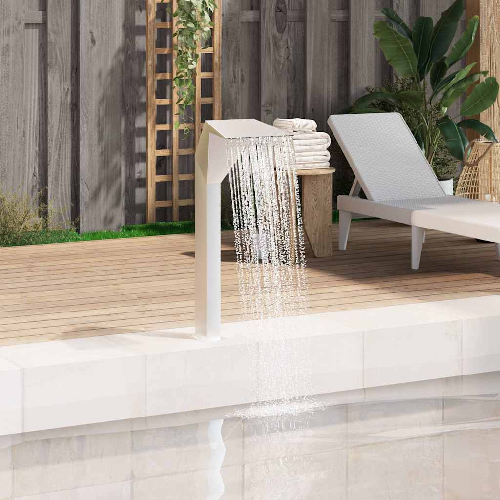 Vidaxl Swimming Pool Fountain 50x30x90 cm rustfrit stål sølvfarvet