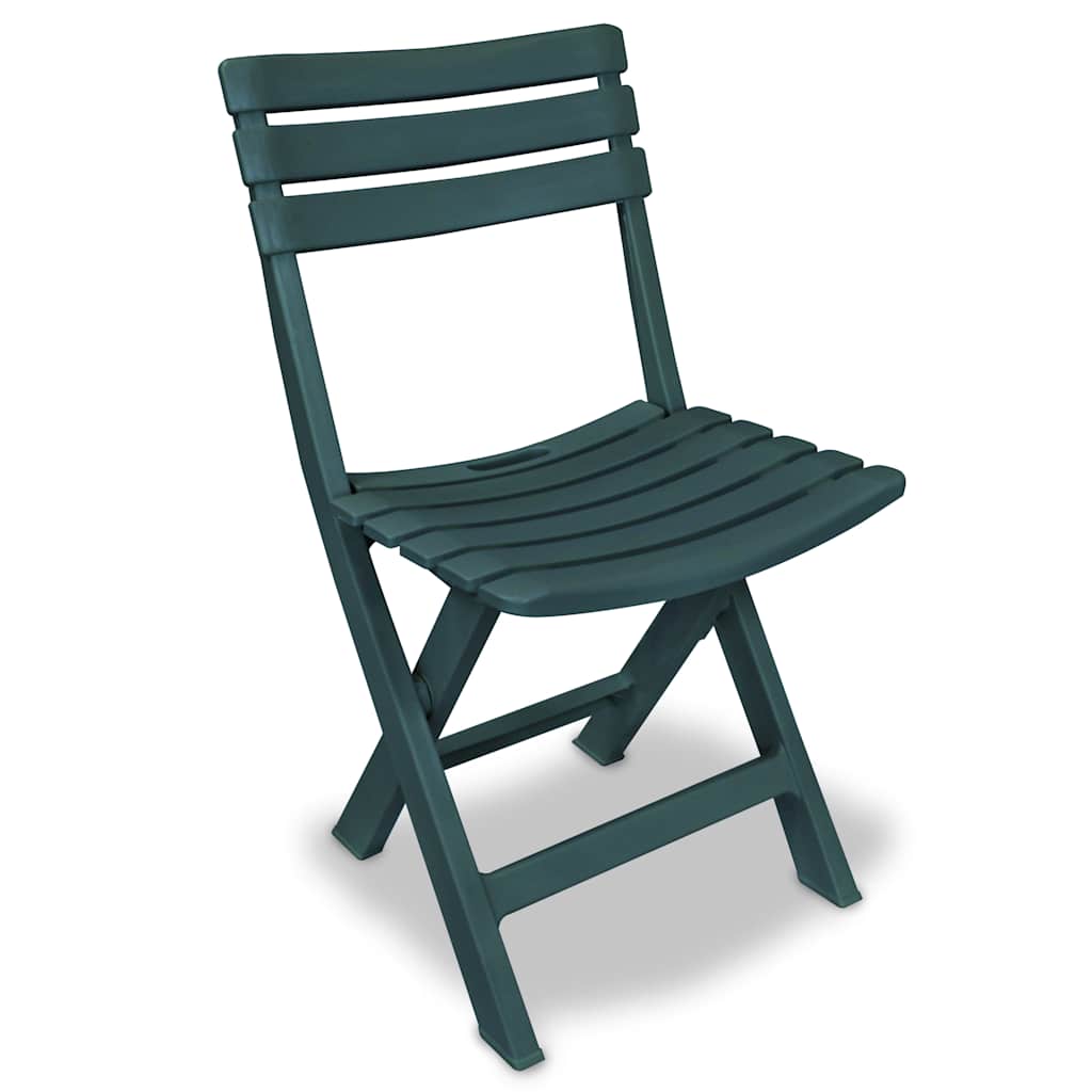 Vidaxl 3-delige bistroset inklapbaar kunststof groen