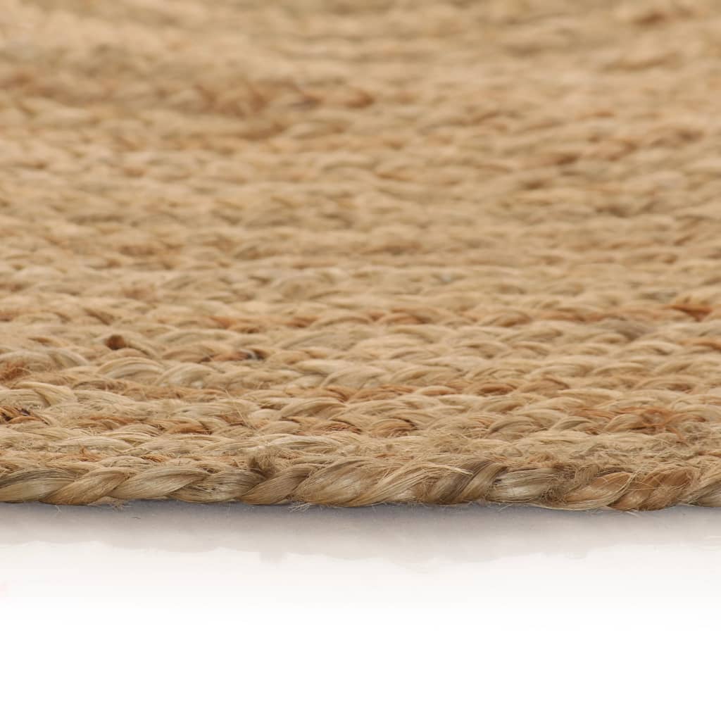 Vidaxl tæppe omkring 150 cm flettet jute