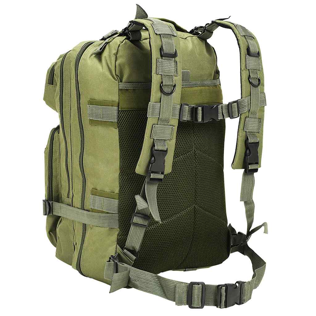 Vidaxl 91382 Backpack Army Style 50 L Olive Green