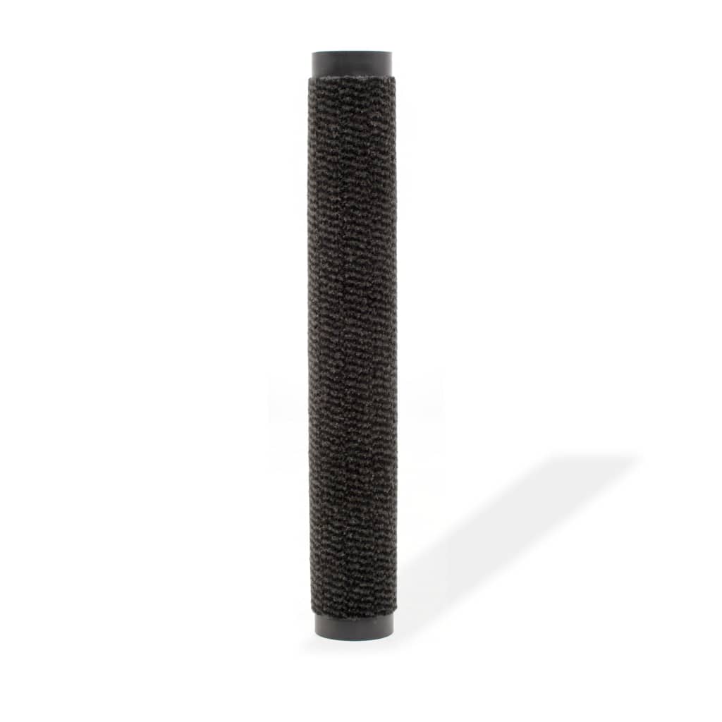 Vidaxl droogloopmat rektangulær tufted 90x150 cm sort