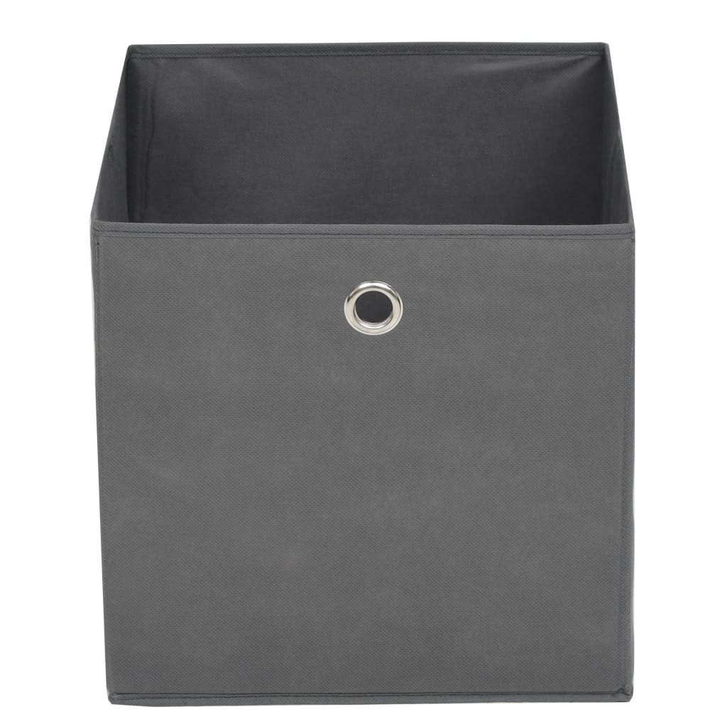 Vidaxl opbevaringsbokse 4 stk 32x32x32 cm Ikke -vævet stof grå