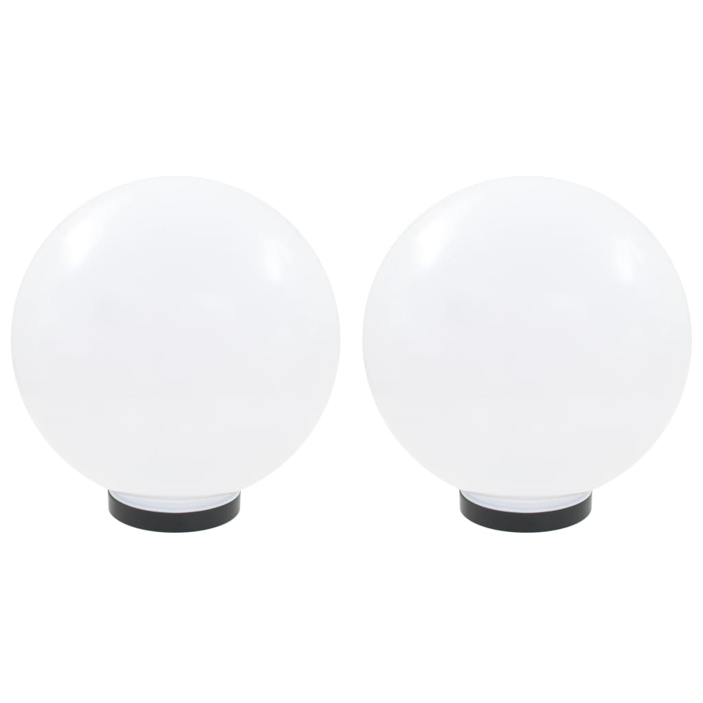 Vidaxl LED -pærelamper 2 stk Runde 30 cm PMMA