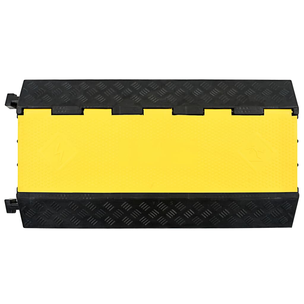 Vidaxl kabelbeskytter tærskel 3 tunneler 93 cm gummi