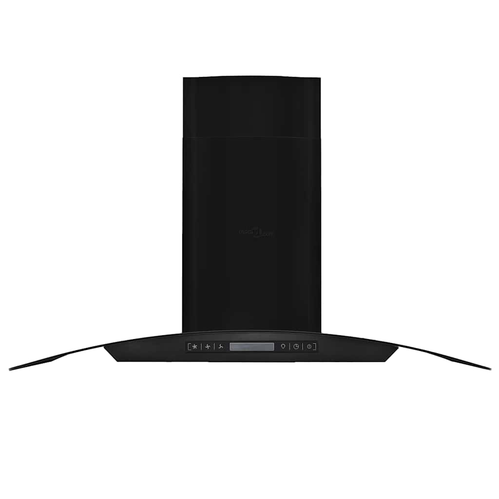 Vidaxl Wall Extractor Hood 756 m³ U 90 cm Rustfrit stål sort