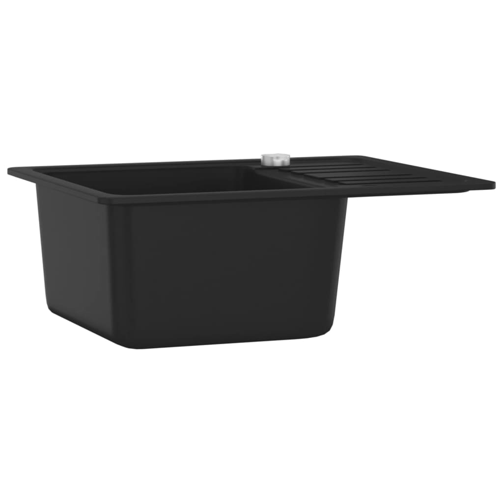Vidaxl Sink Single Bowl of Granite Black