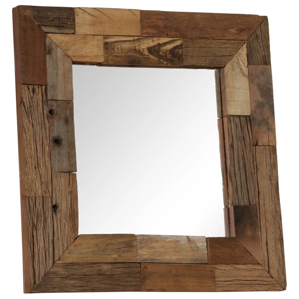 Vidaxl Mirror 50x50 cm fast genanvendt træ