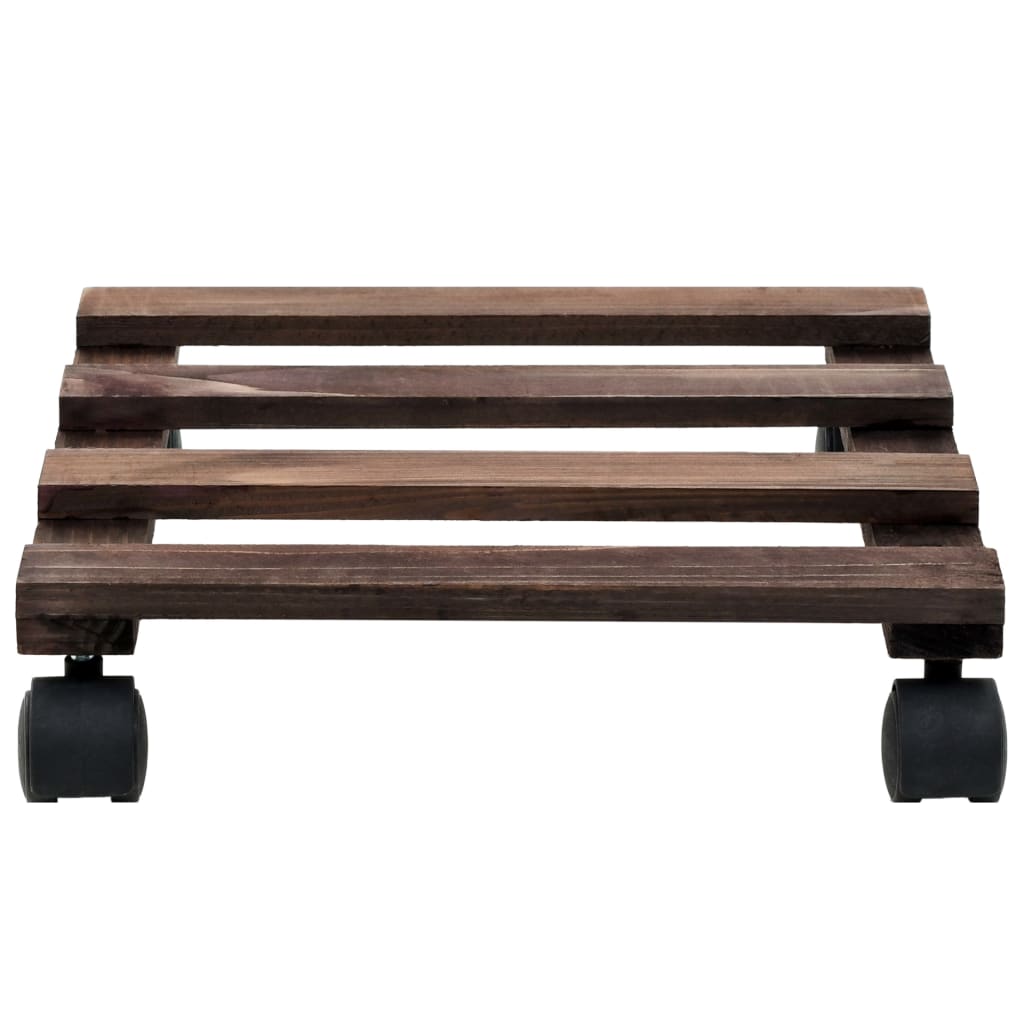 Vidaxl Plant Rollers 4 St 25x25 cm cedertræ træ