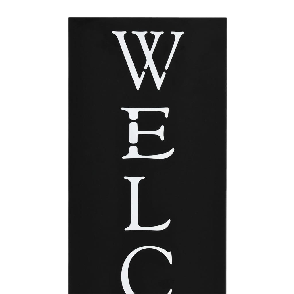 Vidaxl paraplyholder Velkommen Steel Black