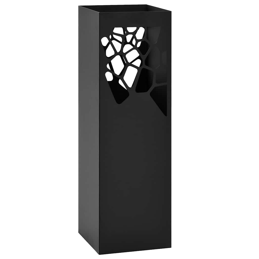 Vidaxl paraplyholder Stone Steel Black