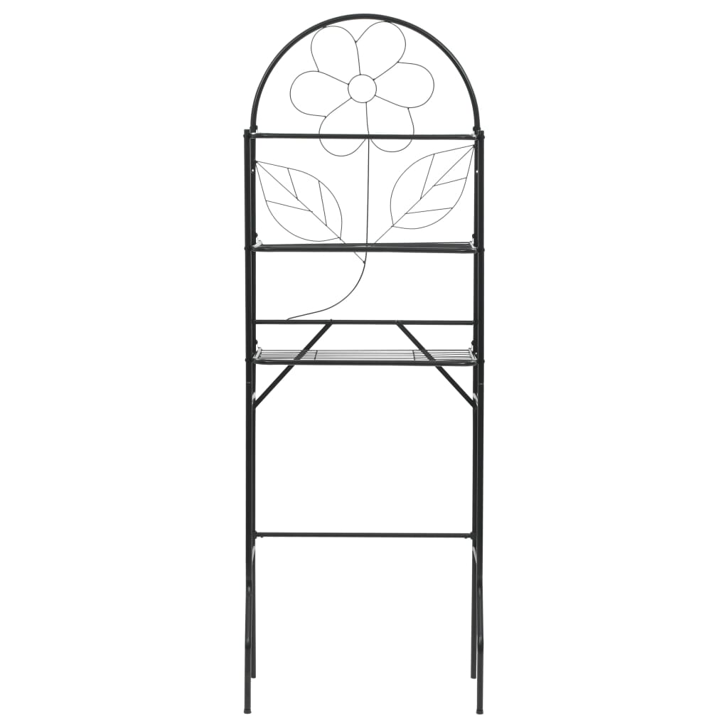 Vidaxl badeværelse rack 60x33x174 cm sort sort