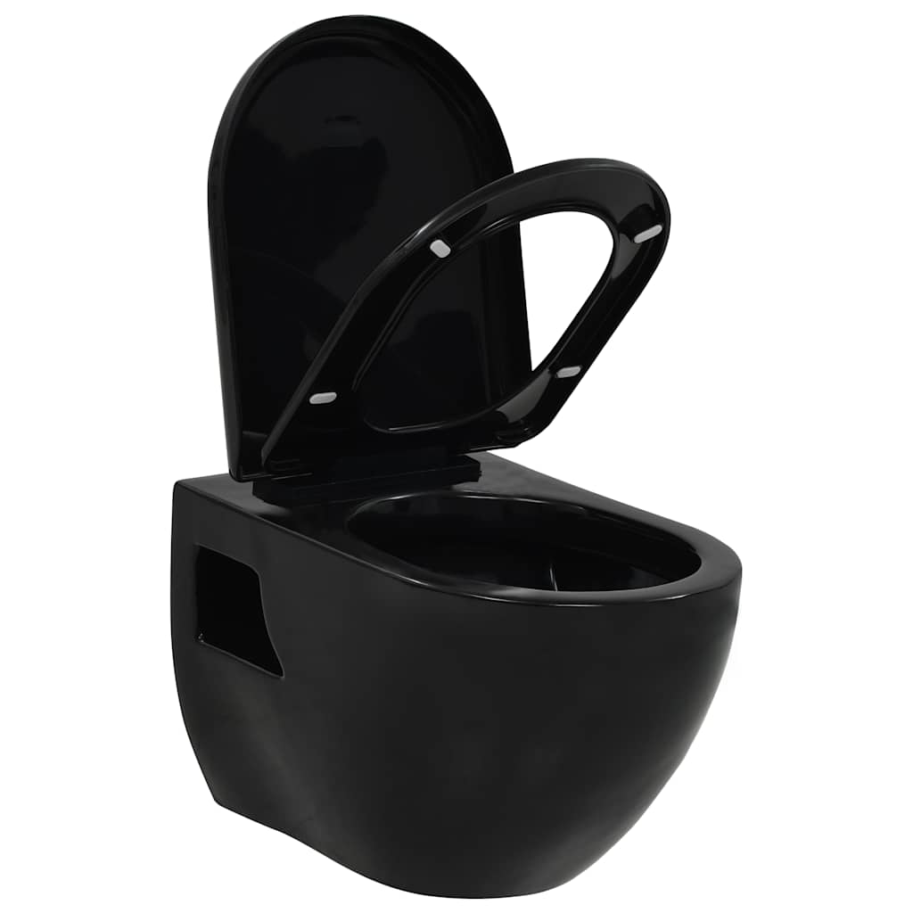 Vidaxl Wall toilet keramisk sort
