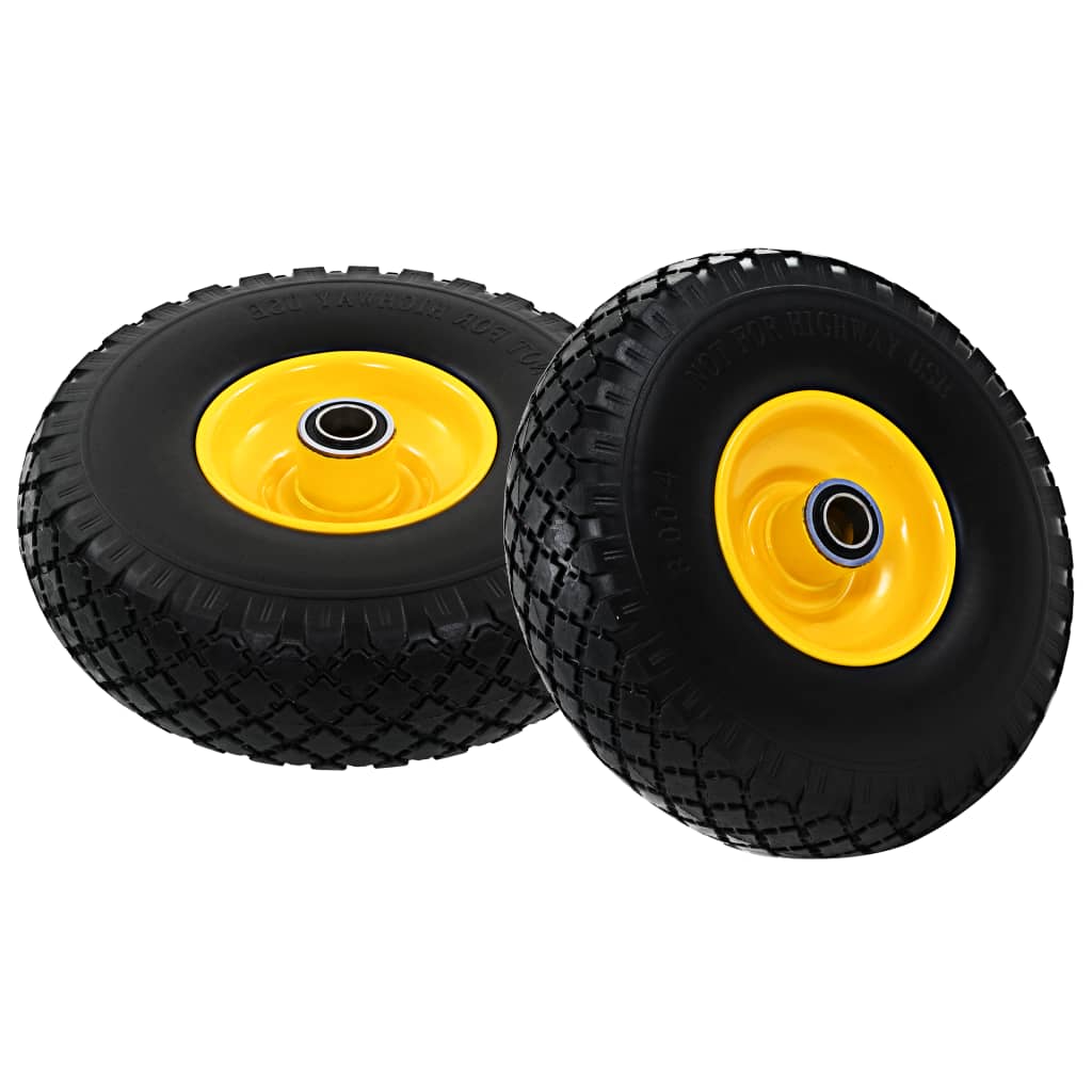 Vidaxl Hand Truck Wheels 3,00-4 (260x85) Solid PU 2 stk.