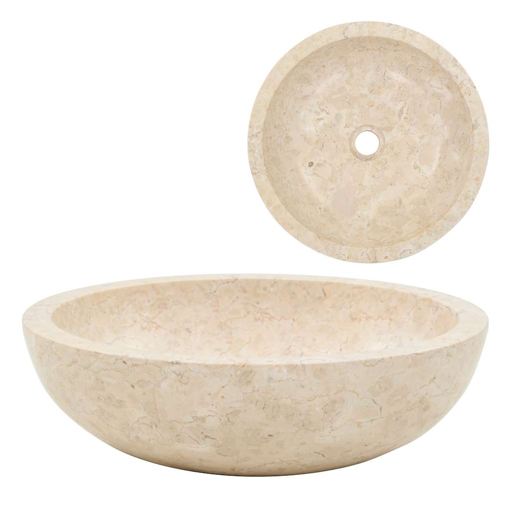 Vidaxl Sink 40x12 cm marmorcreme
