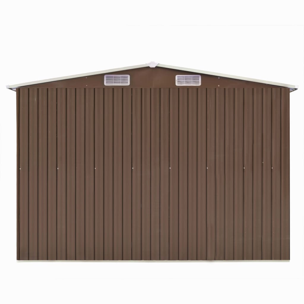Vidaxl Garden Shed 257x392x181 cm metalbrun
