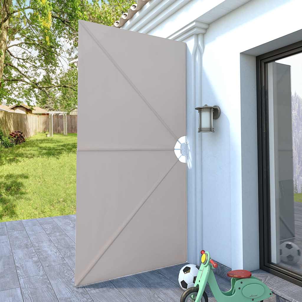 Vidaxl Terrace Screen sammenfoldelig 300x150 cm creme