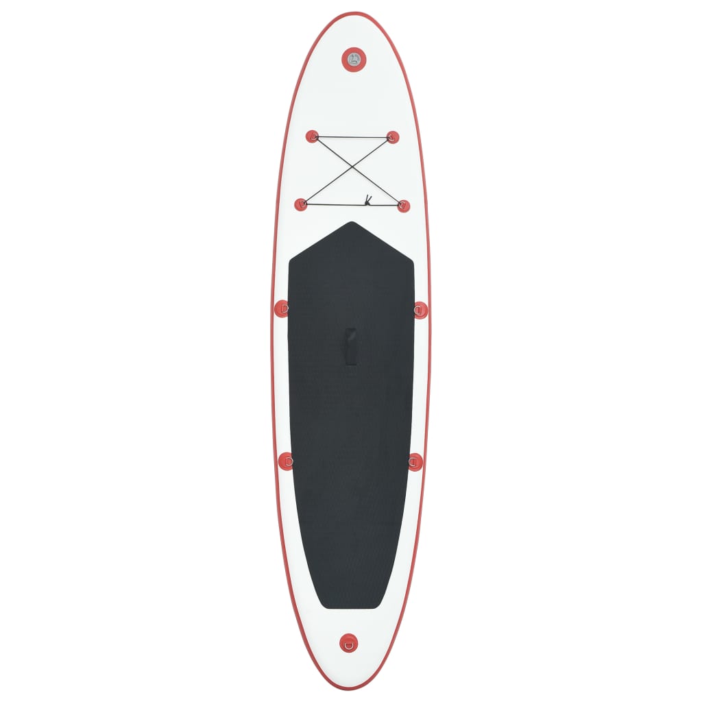 Vidaxl stand-up paddleboard oppustelig rød og hvid