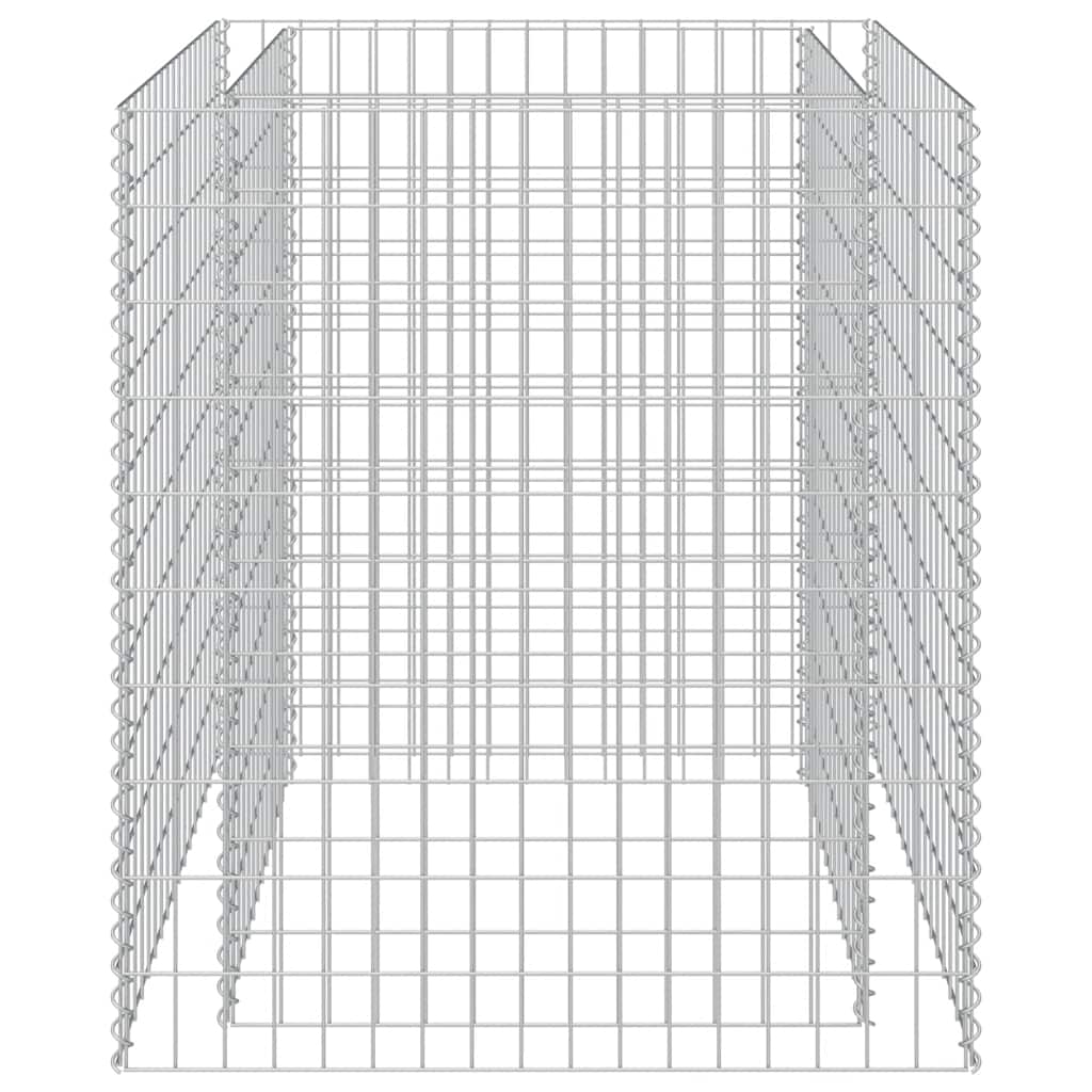 Vidaxl Gabion Planter Insented 90x90x100 cm galvaniseret stål