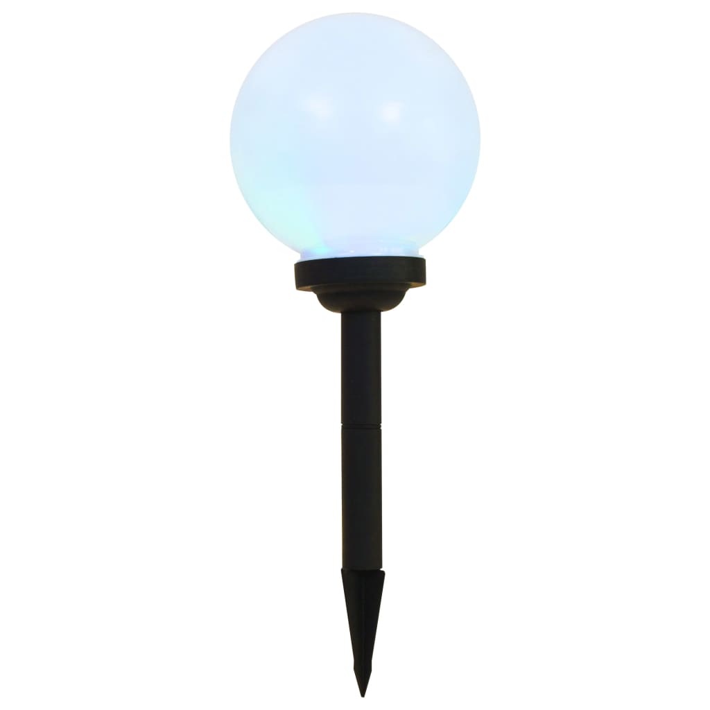 VIDAXXL LED SOLAR LAMPER RUND 20 CM RGB 3 PCS