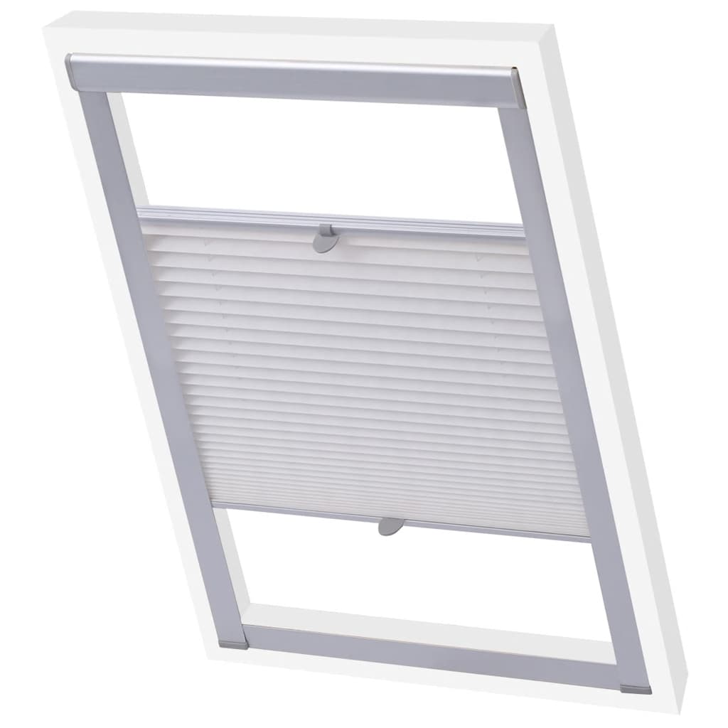 Vidaxl Roller Blind plisseret hvid PK08
