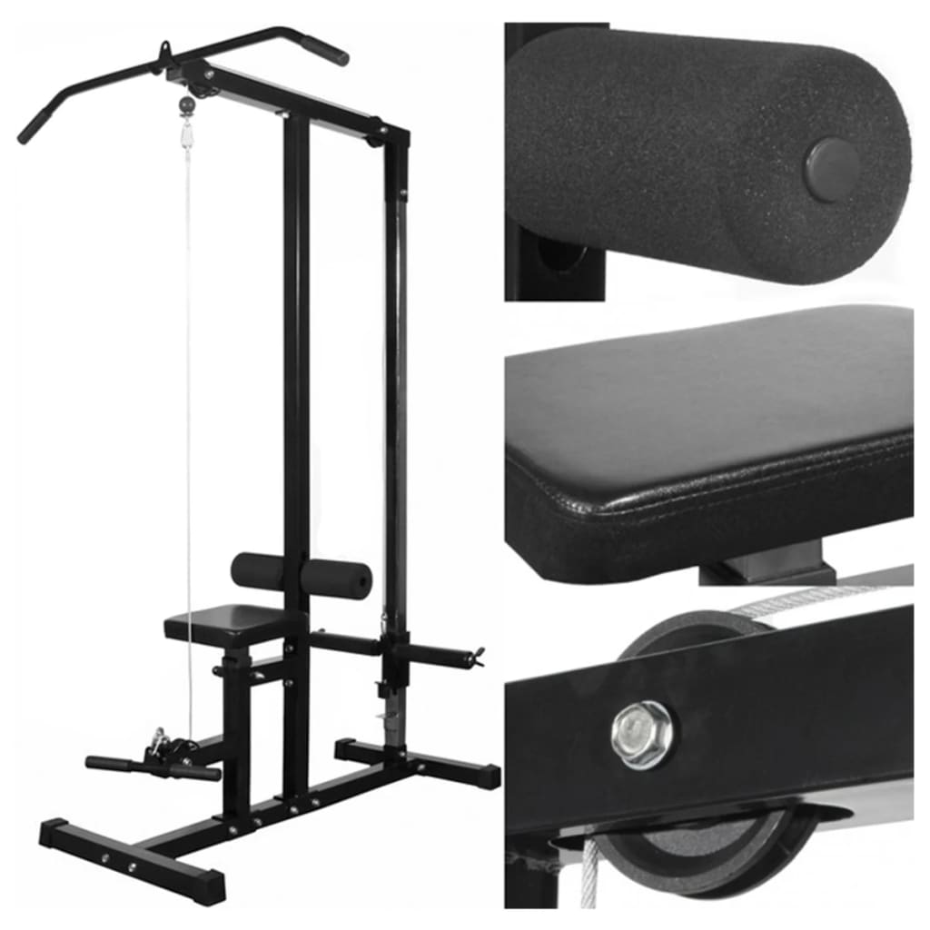 Vidaxl Power Tower med grime indstillet 60,5 kg