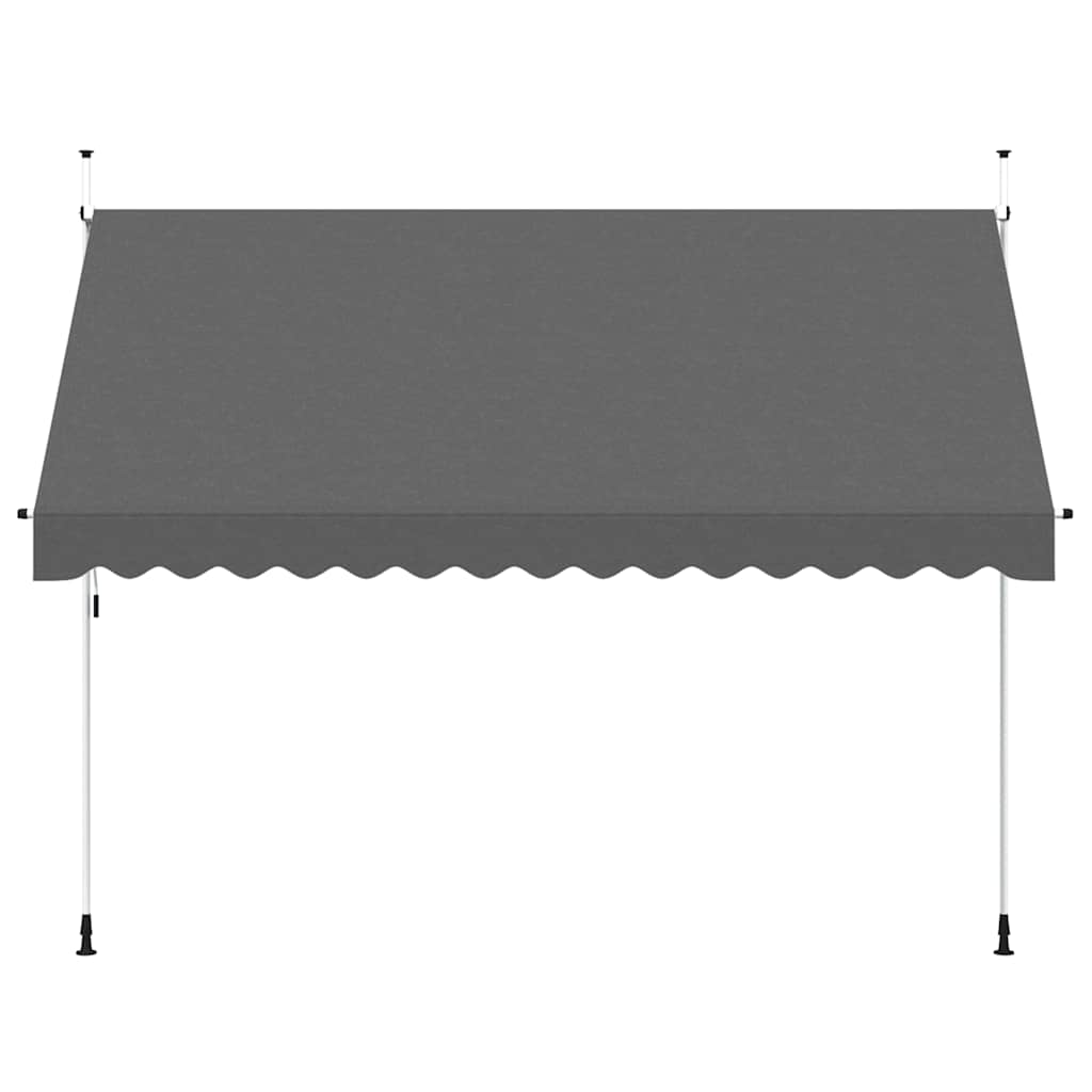 Vidaxl Luifel manuelt udvides 350 cm anthracit