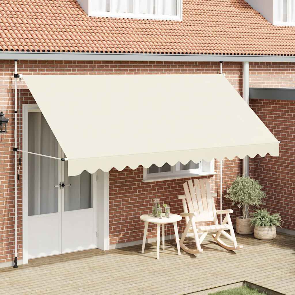Vidaxl Luifel udvider manuelt 400 cm creme