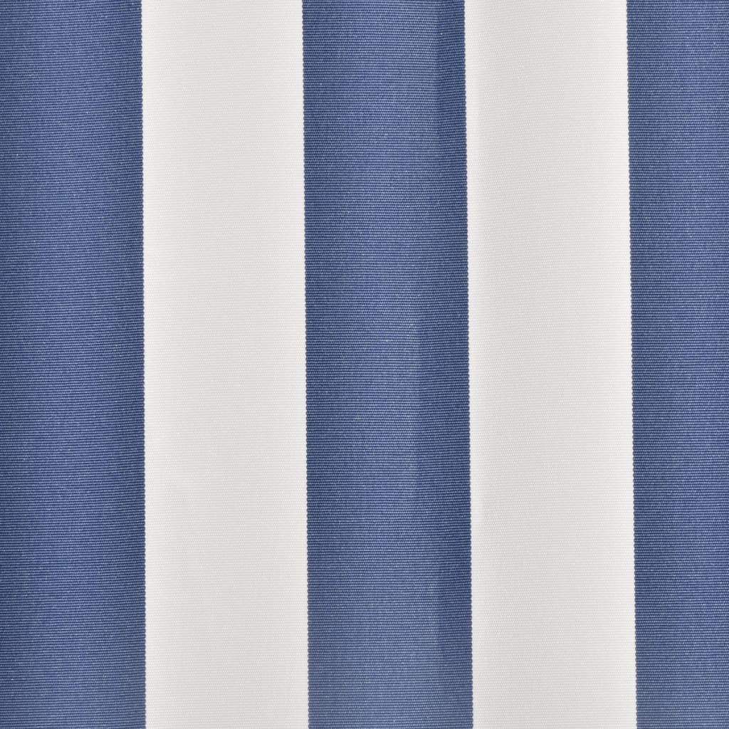 Vidaxl Laifeldoek 450x300 cm lærred blå og hvid