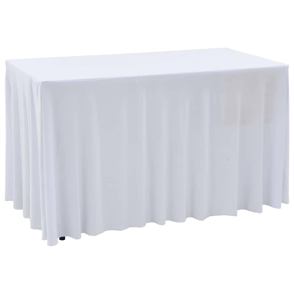 Vidaxl 2 st -tabel dækker strækning med nederdel 183x76x74 cm hvid