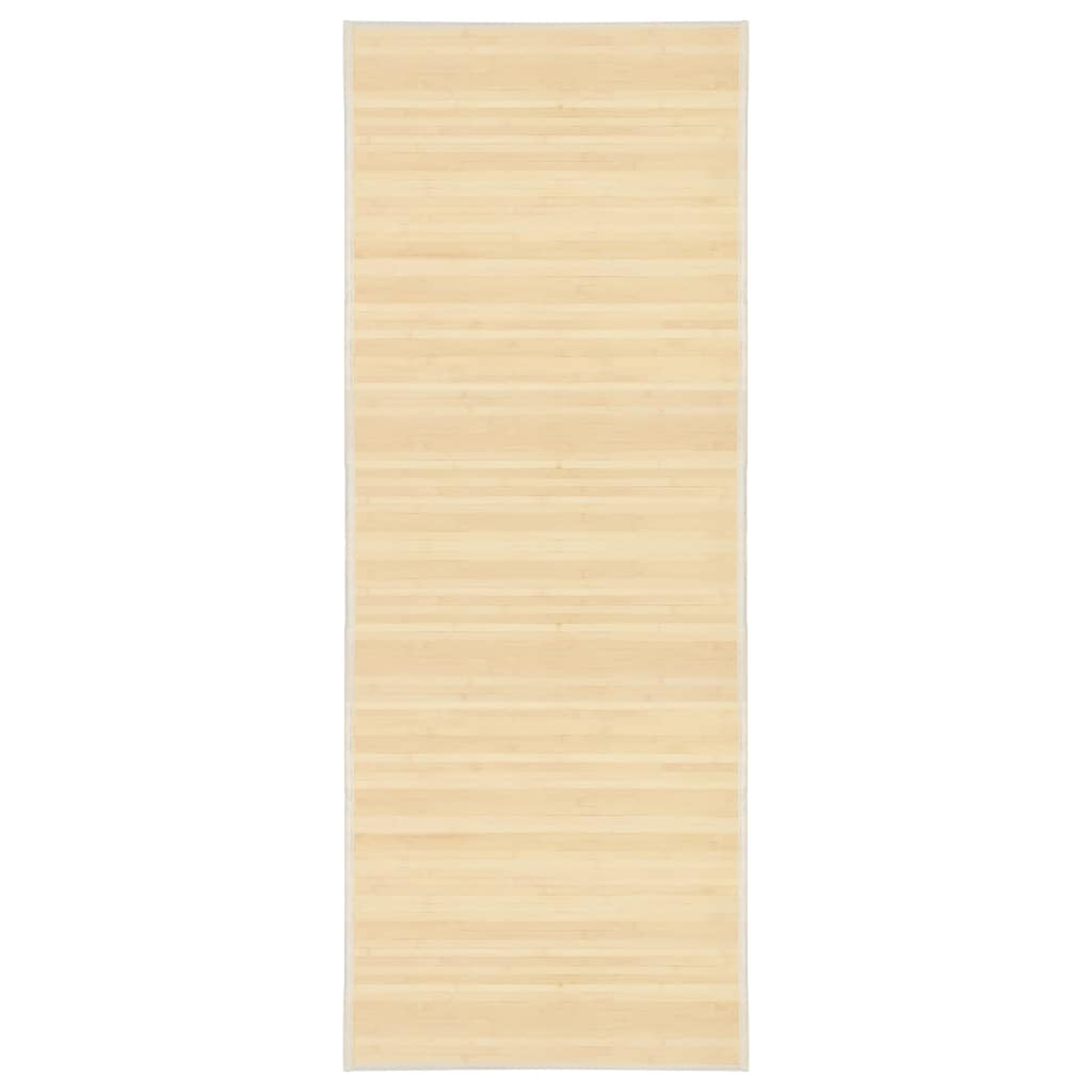 Vidaxl tæppe 80x200 cm bambus naturlig