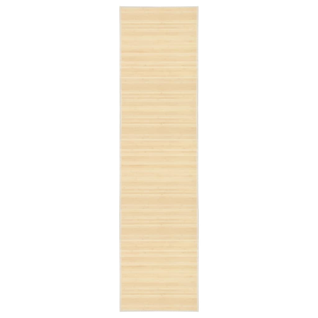 Vidaxl tæppe 80x300 cm bambus naturlig