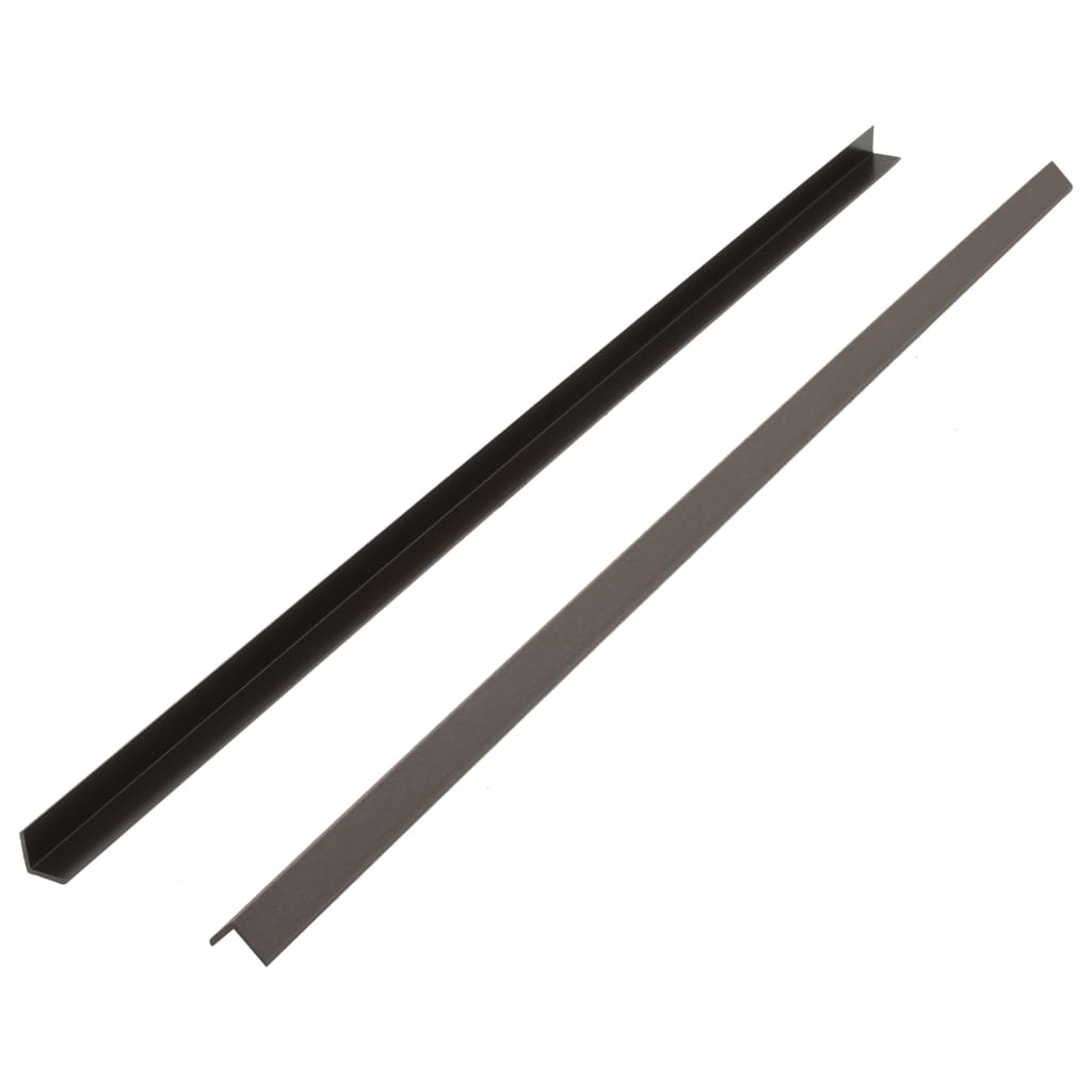Vidaxl Terrace Corner Skirting Boards 5 stk 170 cm HKC mørkebrun