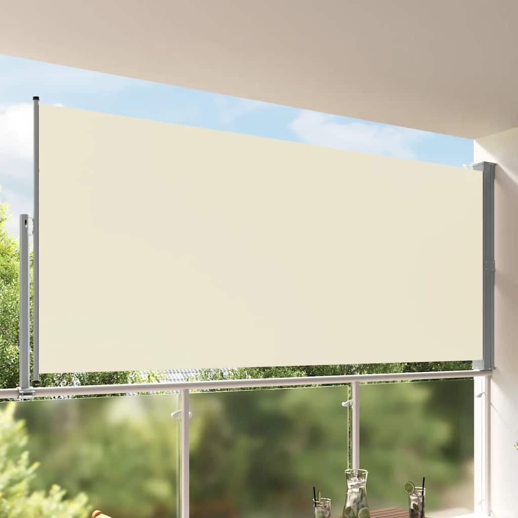 Vidaxl haveskærm Udvidelig 160x300 cm creme -farvet