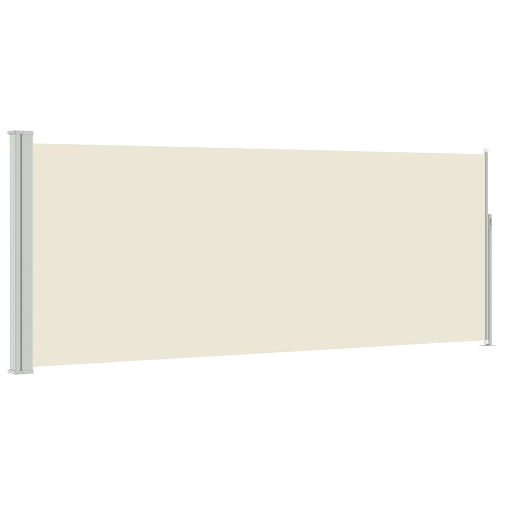 Vidaxx udtrækbar vindskærm 120x300 cm creme