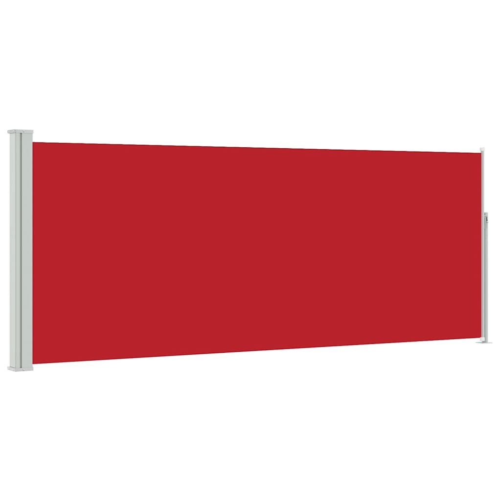 Vidaxx udtrækbar vindskærm 120x300 cm rød